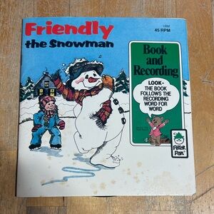 Friendly the Snowman Book and Recording